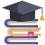 books-with-cap